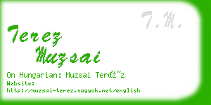 terez muzsai business card